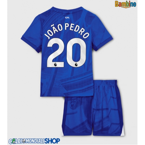 Maglie da calcio Chelsea Joao Pedro #20 Prima Maglia Bambino 2025-26 Manica Corta + Pantaloni corti)